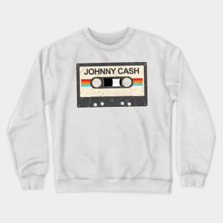 kurniamarga vintage cassette tape Johnny cash Crewneck Sweatshirt